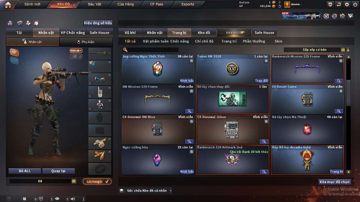 shop acc cf uy tin gia re